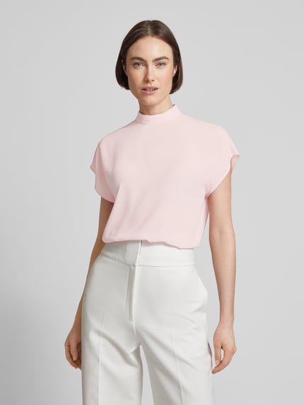 Jake*s Collection Blusenshirt mit Stehkragen Rosa 4