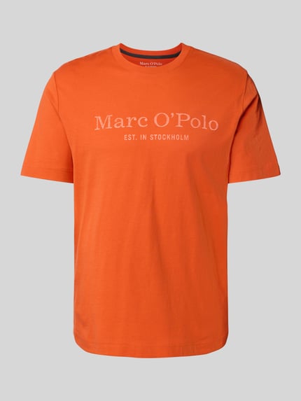 Marc O'Polo Regular Fit T-Shirt aus reiner Baumwolle Orange 2