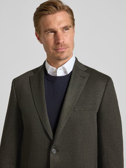 ROY ROBSON Slim Fit Sakko mit Viskose-Anteil und Reverskragen Gruen 3