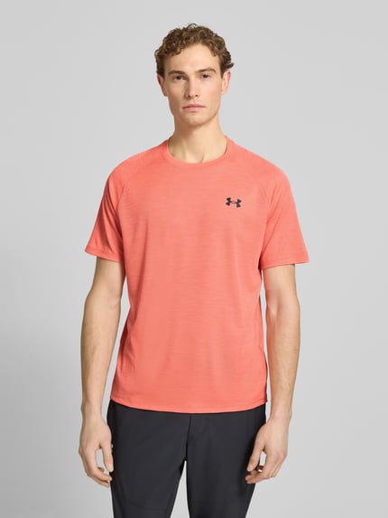 Under Armour t-shirt met labelprint model 'Tech' Rood - 4