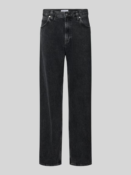 Produktfoto, czarne dżinsy Jeans mit Eingrifftaschen Modell 'MATRIX' od Edwin z bawełny, krój relaxed fit, szerokość w rozmiarze 32/32: 44 cm, długość nogawki wewnętrznej: 84 cm