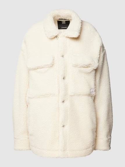 G-Star RAW Oversized jack met borstzakken Offwhite - 2
