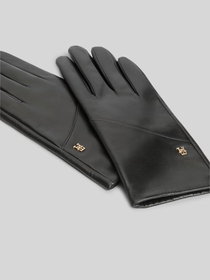 Tommy Hilfiger Handschuhe aus echtem Ziegenleder Black 2