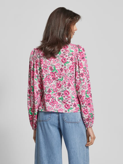 YAS Regular Fit Bluse mit aufgesetzten Brusttaschen Modell 'ALIRA' Pink 5