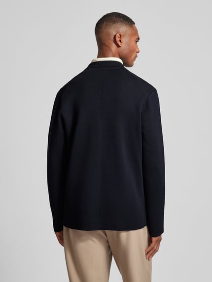 MAERZ Muenchen Strickjacke mit Reverskragen Marine 5