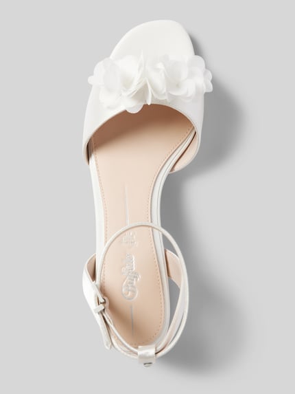 BUFFALO LONDON Sandalette mit Blockabsatz Modell 'LUCY ROSE' Offwhite 3