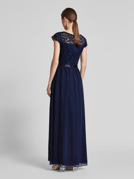 SWING Abendkleid mit Paillettenbesatz Marine 5