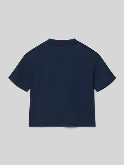 Tommy Hilfiger Teens Regular Fit T-Shirt aus reiner Baumwolle Marine 3