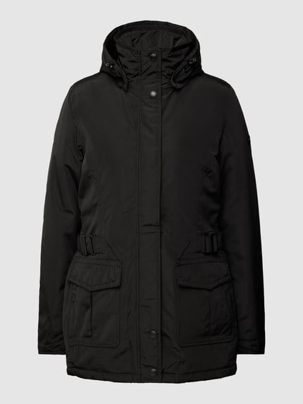 Wellensteyn Shaped Fit Parka mit Label-Applikation Modell 'ARUBA' Black 2