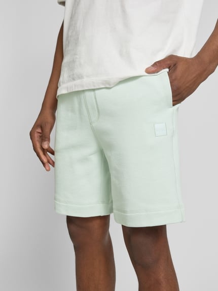 BOSS Orange Sweatshorts met steekzakken, model 'Sewalk' Lichtblauw - 3