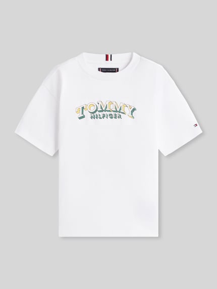 Tommy Hilfiger Kids regular fit T-shirt van puur katoen Wit - 2