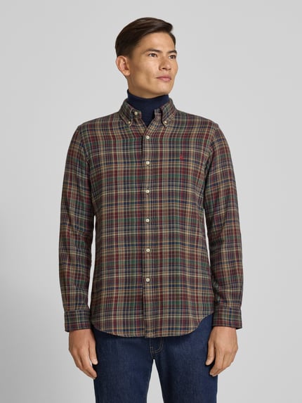 Polo Ralph Lauren Freizeithemd mit Knopfleiste Dunkelrot 4