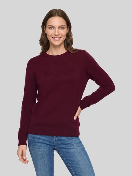 Betty Barclay Pullover mit Label-Detail Modell 'LT NOVEMBER' Bordeaux 4