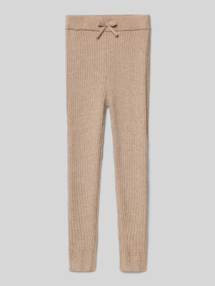 Mayoral Slim Fit Leggings mit Feinripp Beige 1