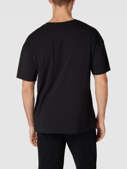 HUGO T-shirt z nadrukiem z logo Model 'Unite' Czarny 5