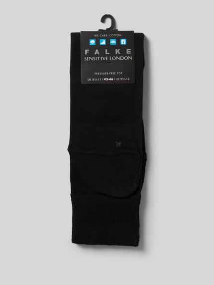 FALKE Socken im unifarbenen Design Modell 'Sens. London' Black 3