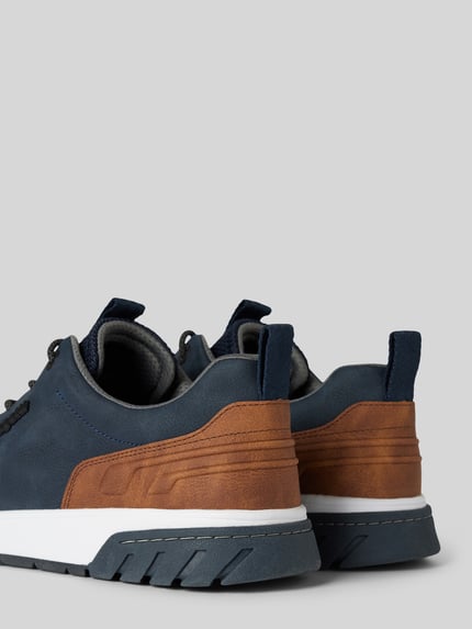 bugatti Sneakers met labelapplicatie, model 'Irish' Marineblauw - 2