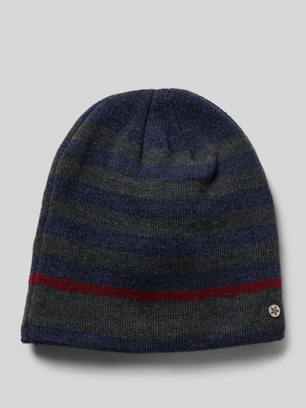 Müller Headwear Mütze mit Label-Detail Marine 1