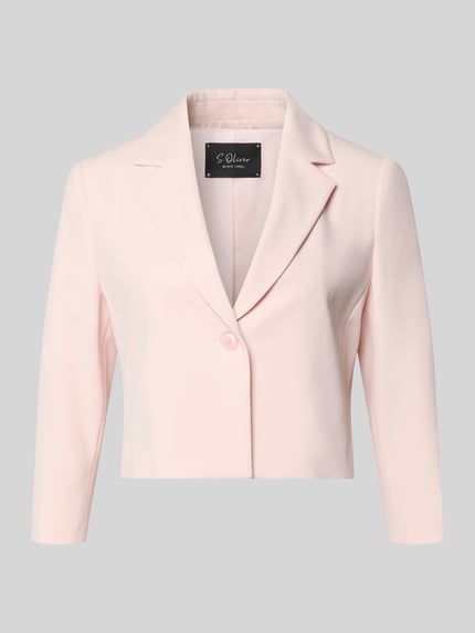 s.Oliver BLACK LABEL Regular Fit Kurzblazer mit Reverskragen Rose 2