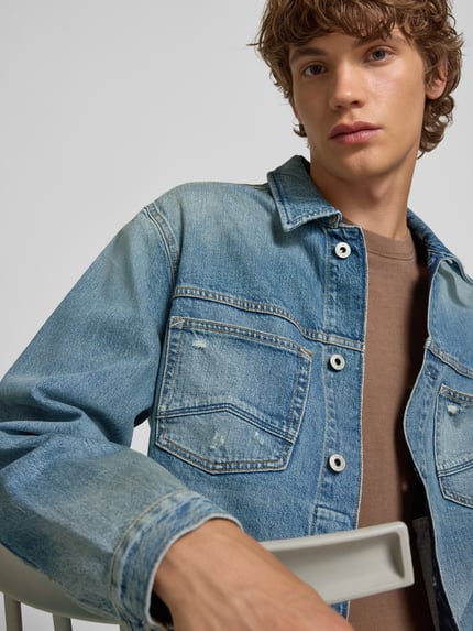 Pepe Jeans Regular Fit Jeansjacke aus Baumwoll-Mix Modell 'HORSHAM PALE TINT' Jeansblau 3