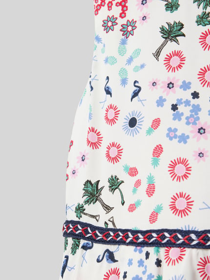 Happy Girls Minikleid mit floralem Muster Ecru 2