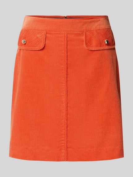 Minirock aus Cord mit Pattentaschen Shop The Look MANNEQUINE