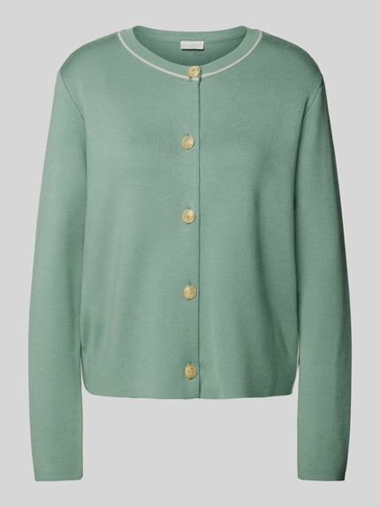 Milano Italy Strickcardigan mit Rundhalsausschnitt Mint 2