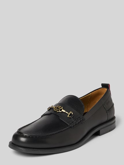 HUGO Loafer aus reinem Rindsleder Modell 'VARIAN_LOAF_PLGRHW' Black 1