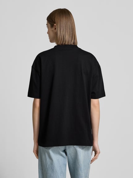 Calvin Klein Jeans T-shirt z detalem z logo Czarny 5