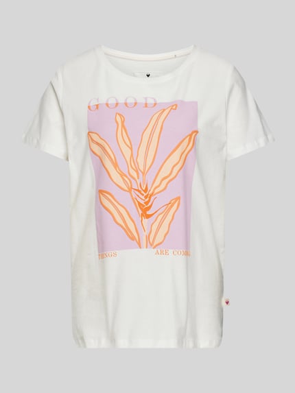 LIEBLINGSSTÜCK T-shirt z nadrukiem z motywem model ‘Daliah’ Złamany biały 2