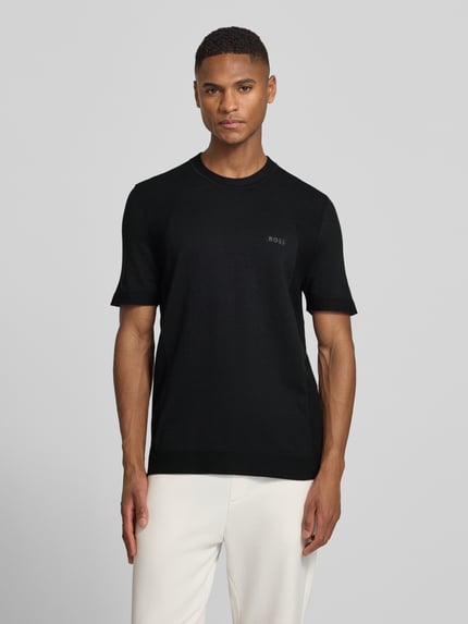 BOSS Green Regular Fit T-Shirt aus Baumwoll-Mix Modell 'MOMENTUM-LITE' Black 4