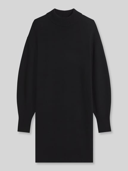 HUGO Loose fit tricotjurk van mix van wol en viscose model 'Sorelleny' Zwart - 2