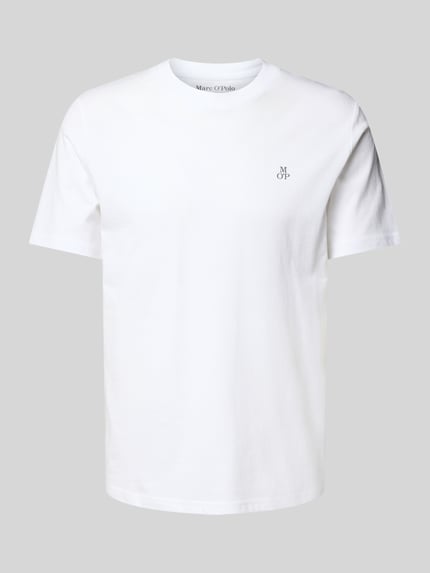 Marc O'Polo Regular Fit T-Shirt aus reiner Baumwolle Weiss 2