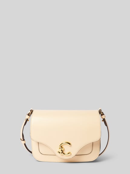 Coccinelle Handtas met labeldetail Lichtgeel - 2