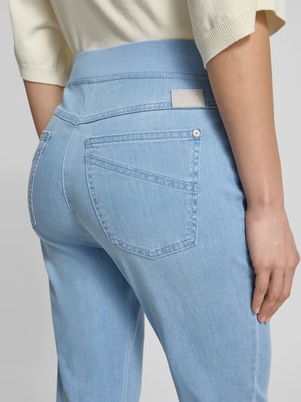 Raphaela By Brax Slim Fit Jeans aus Baumwoll-Mix Modell 'PAMINA 6/8 DEKO' Blau 3