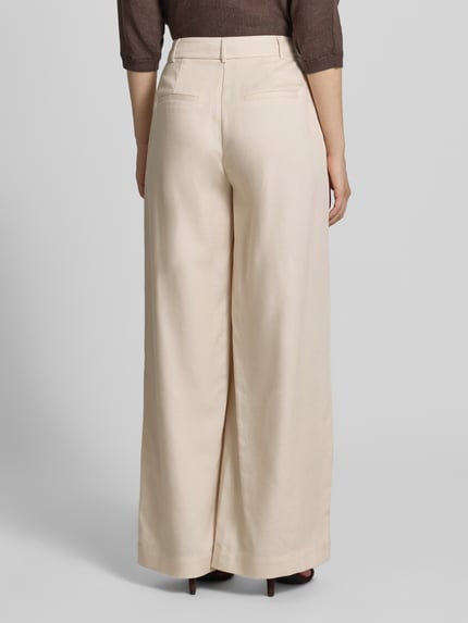 COMMA stoffen broek met strookzak aan de achterkant Zand - 5