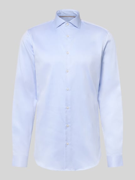 Produktfoto, błękitna koszula o kroju slim fit z bardzo długim rękawem Slim Fit Businesshemd mit extra langem Arm von Jake*s