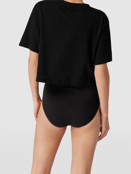 Mey Slip met labelprint, model 'Superfine' Zwart - 4