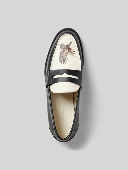 Duke & Dexter Penny-loafers van echt leer Offwhite - 4