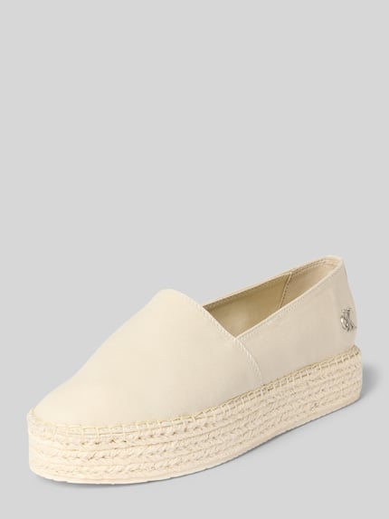 Calvin Klein Jeans Espadrilles met plateauzool Zand - 1