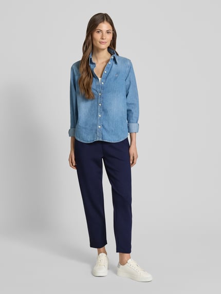 Christian Berg Woman Sweatpants mit Paspeltaschen am Gesäß Dunkelblau 1