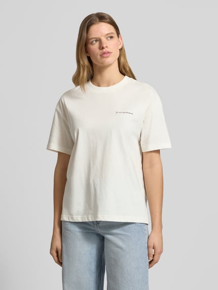 Marc O'Polo DENIM regular fit T-shirt van puur katoen Offwhite - 4