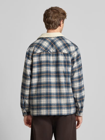 JACK & JONES Regular fit overhemdjack met voering van teddybont, model 'ZAC' Offwhite - 5