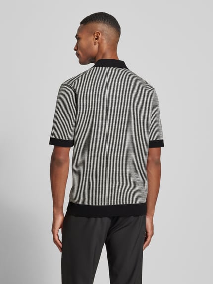DRYKORN Koszulka polo o kroju regular fit z listwą guzikową model ‘TAMIAN 10’ Czarny 5
