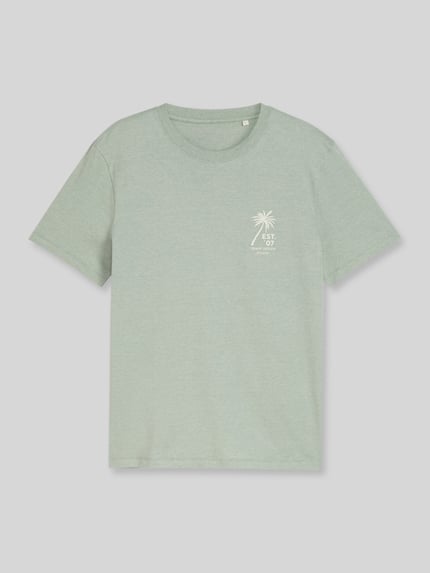 Tom Tailor Denim regular fit T-shirt van puur katoen Mintgroen - 2