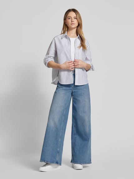 Rich & Royal Wide Leg Jeans mit 5-Pocket-Design Hellblau 1