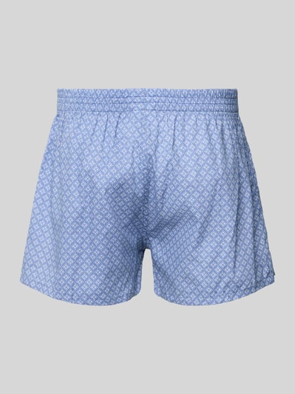 Produktfoto, Boxershorts aus reiner Baumwolle im 2er-Pack von BOSS, Optik:Allover-Muster, elastischer Bundabschluss, Label-Patch, reine Baumwolle