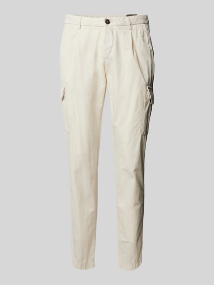 g1920 Tapered Fit Cargohose mit Bundfalten Modell 'TRAIANO' Kitt 2
