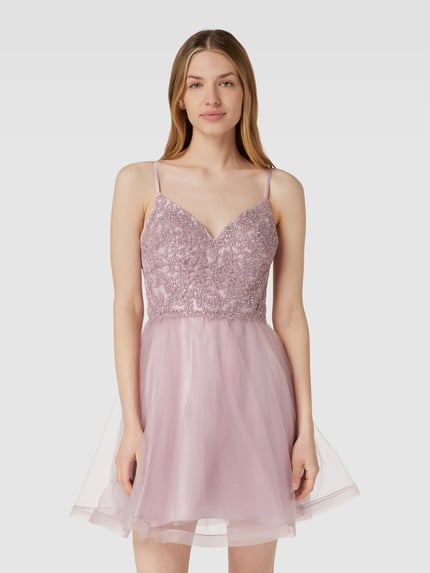 Laona Cocktailkleid mit Herz-Ausschnitt Altrosa 4