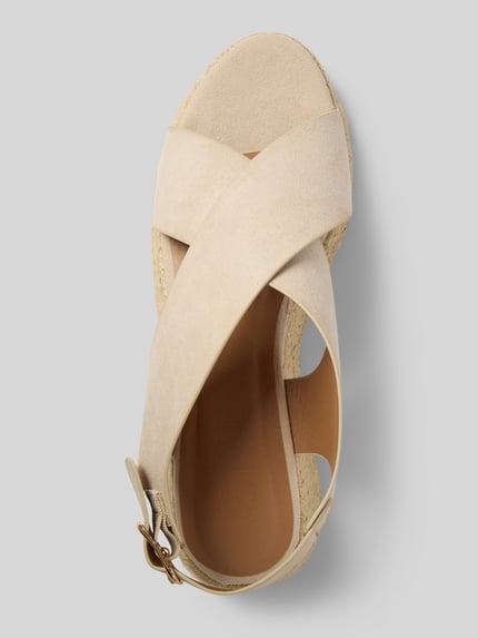 ONLY Wedges met open tenen, model 'MINERVA-2' Ecru - 3